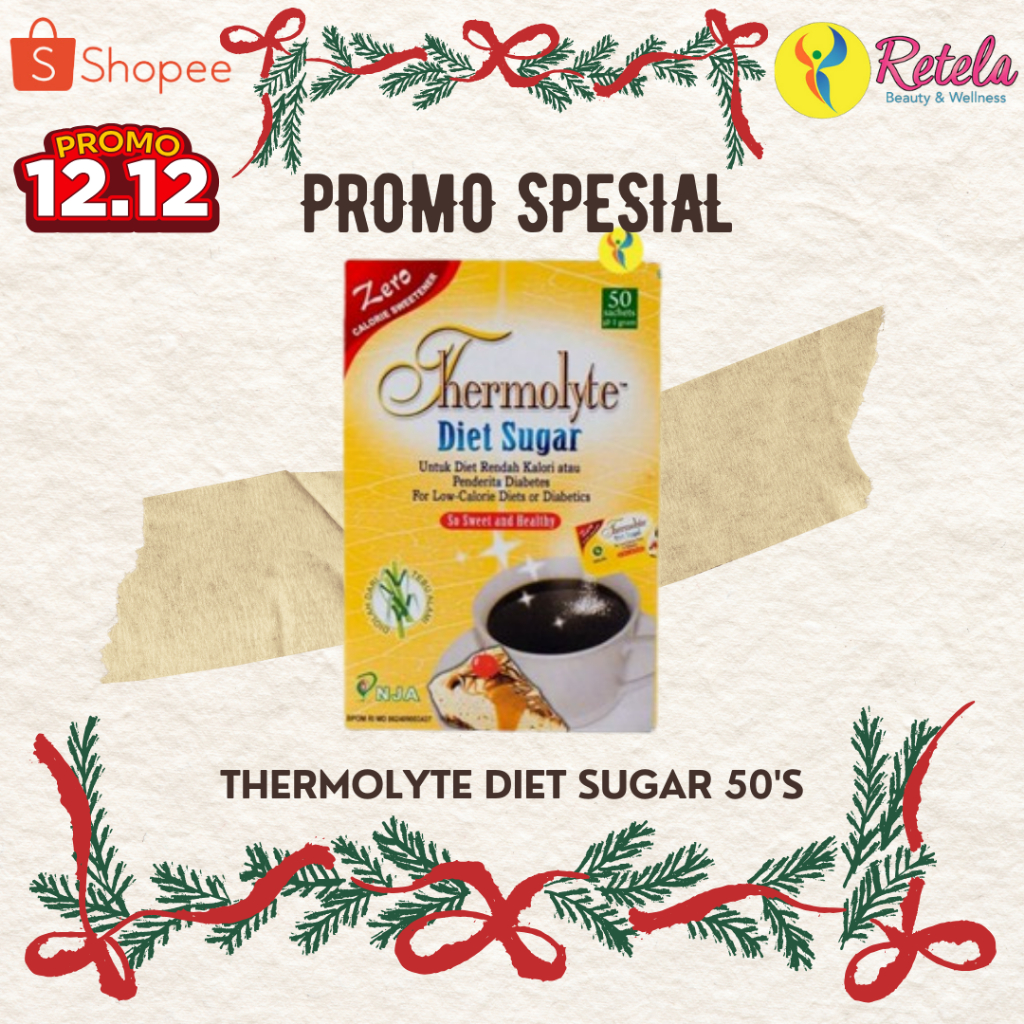

Thermolyte Diet Sugar 1 Box Isi 50 Sachet