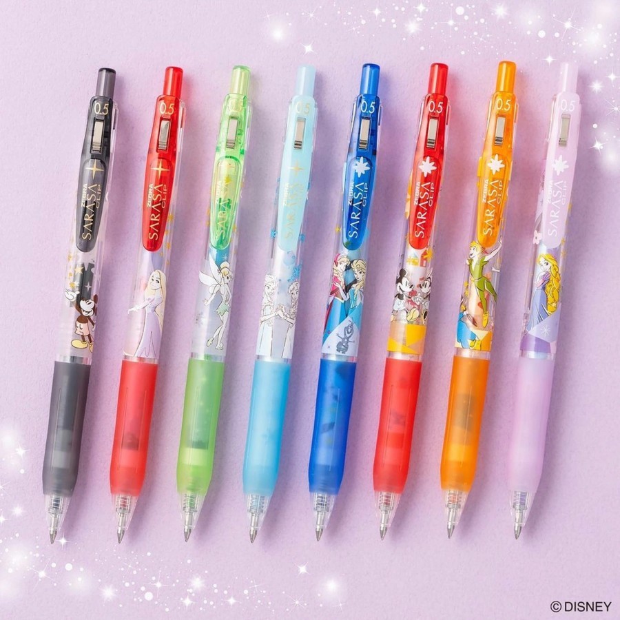 

Zebra Sarasa Disney Fantasy Peter Pan Frozen Tangled Mickey Gel Ink Pen 0.5mm Pulpen Limited Edition