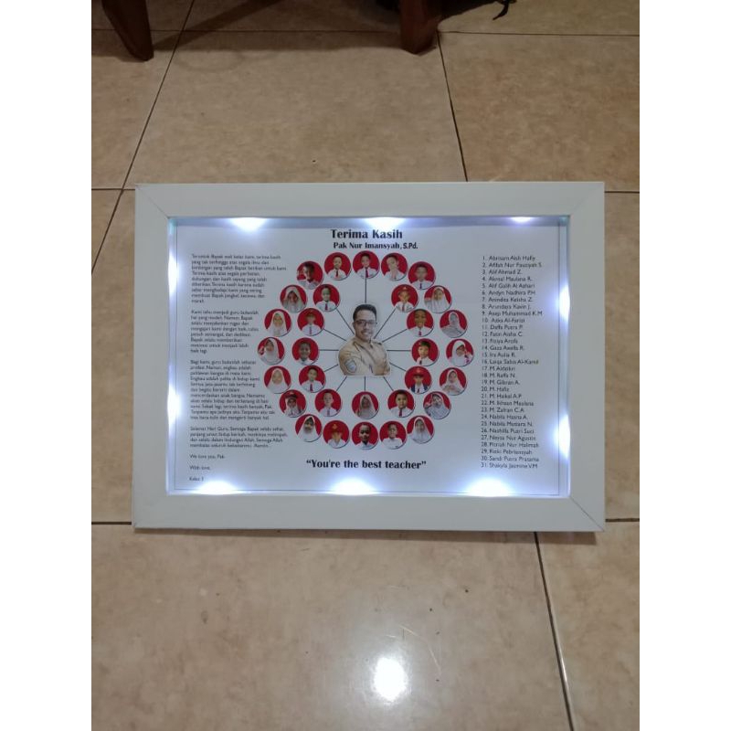 Frame Gift Hari Guru ukuran A4