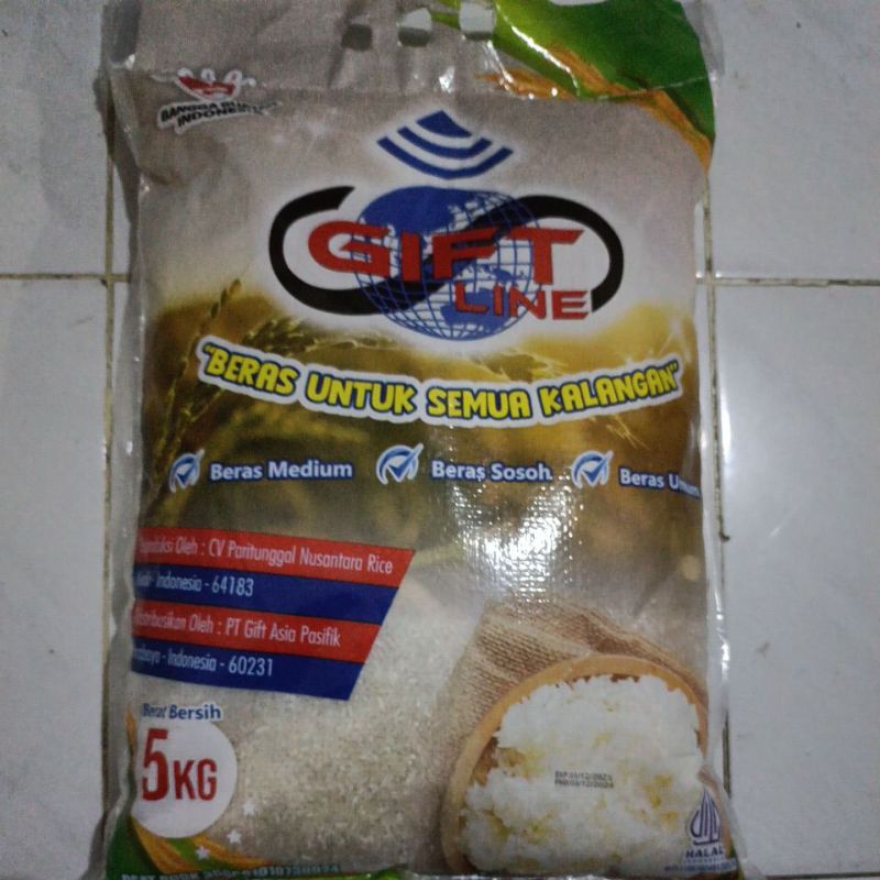

beras giftline 5 Kg