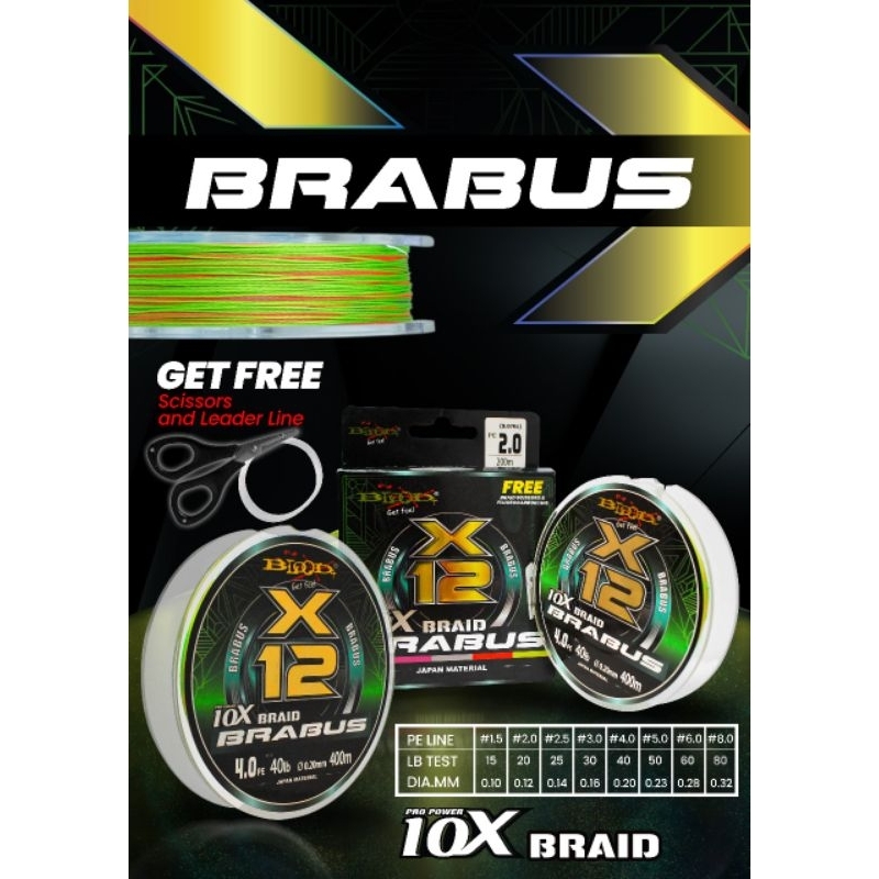 SENAR PE BLOOD BRABUS X12