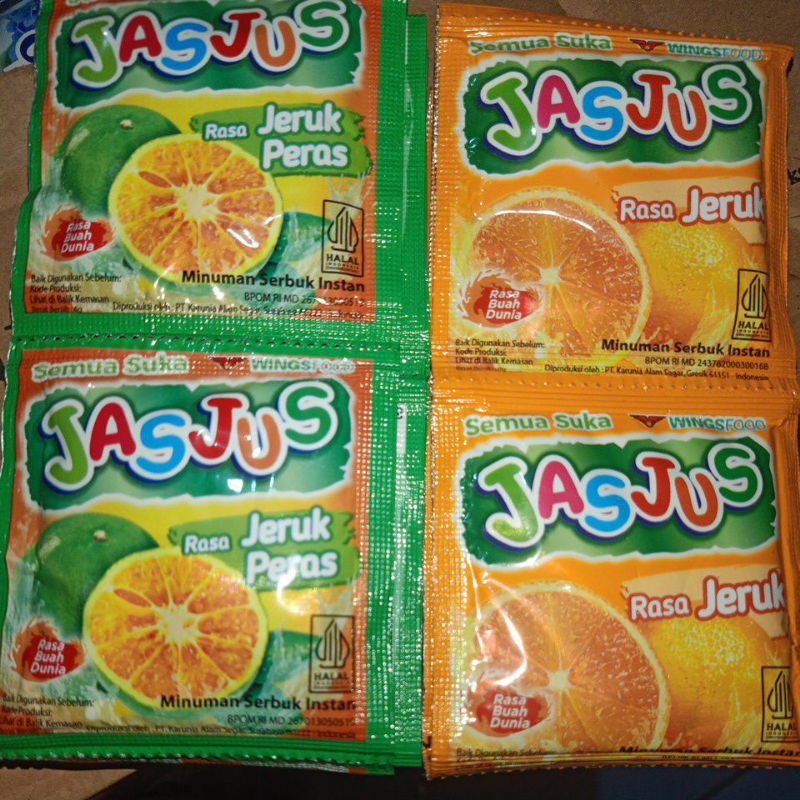 

(DAPAT 2 RENCENG) JASJUS MINUMAN SERBUK RASA JERUK DAN JERUK PERAS 6gramx20 sachet