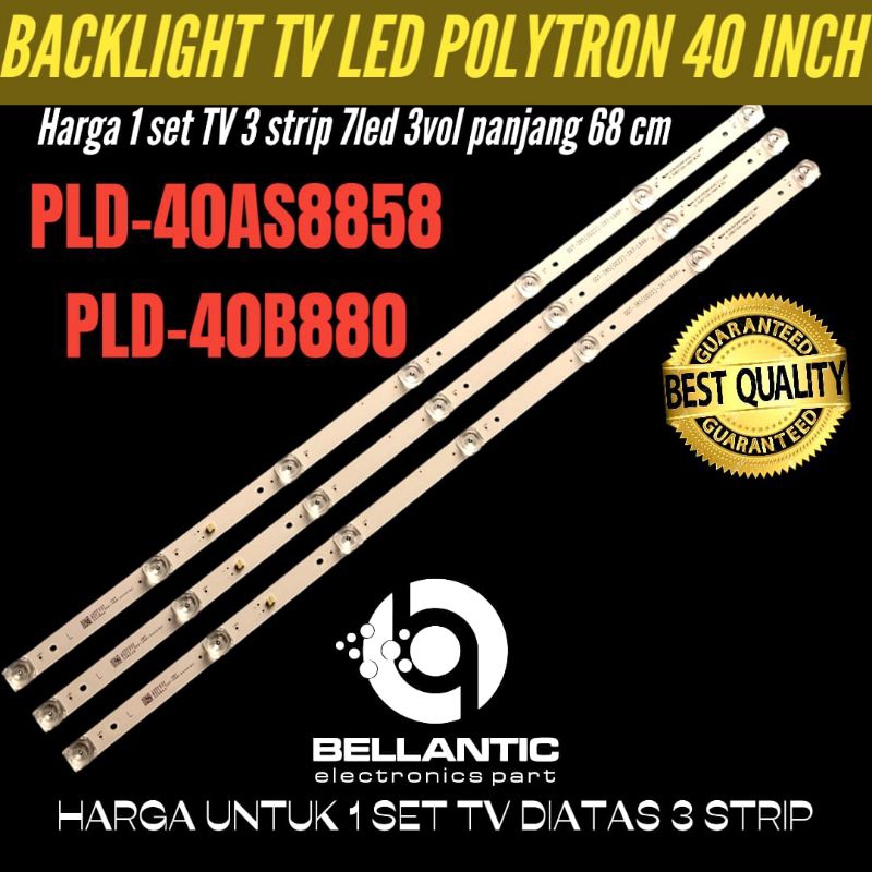 BACKLIGHT TV LED POLYTRON 40 INCH PLD-40AS8858- PLD-40B880 BACKLIGHT TV LED POLYTRON 40 INCH