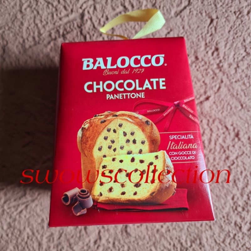 

BALOCCO CHOCOLATE PANETTONE CAKE CHRISTMAS TREE ORNAMENT BOX KUE NATAL COKLAT COKELAT