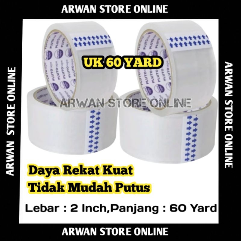 

Lakban/Solasi Bening 2 inch 45 mm 60 yard