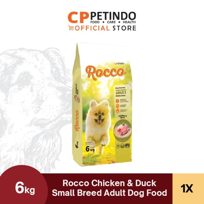 

23bagusmenshop - Rocco Dog Food Chicken & Duck Small Breed 6Kg Makanan Anjing Premium