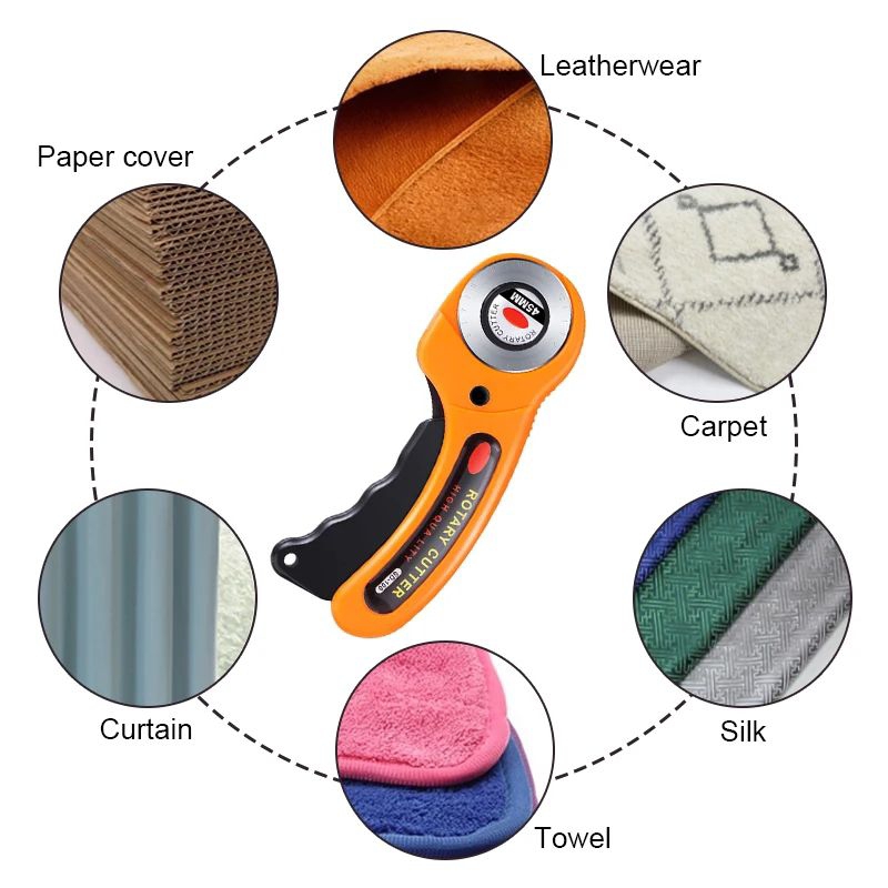 

Alat Potong Pisau Putar Bulat Pemotong Kertas Universal Cutter Rotary Roller Blade 45 mm