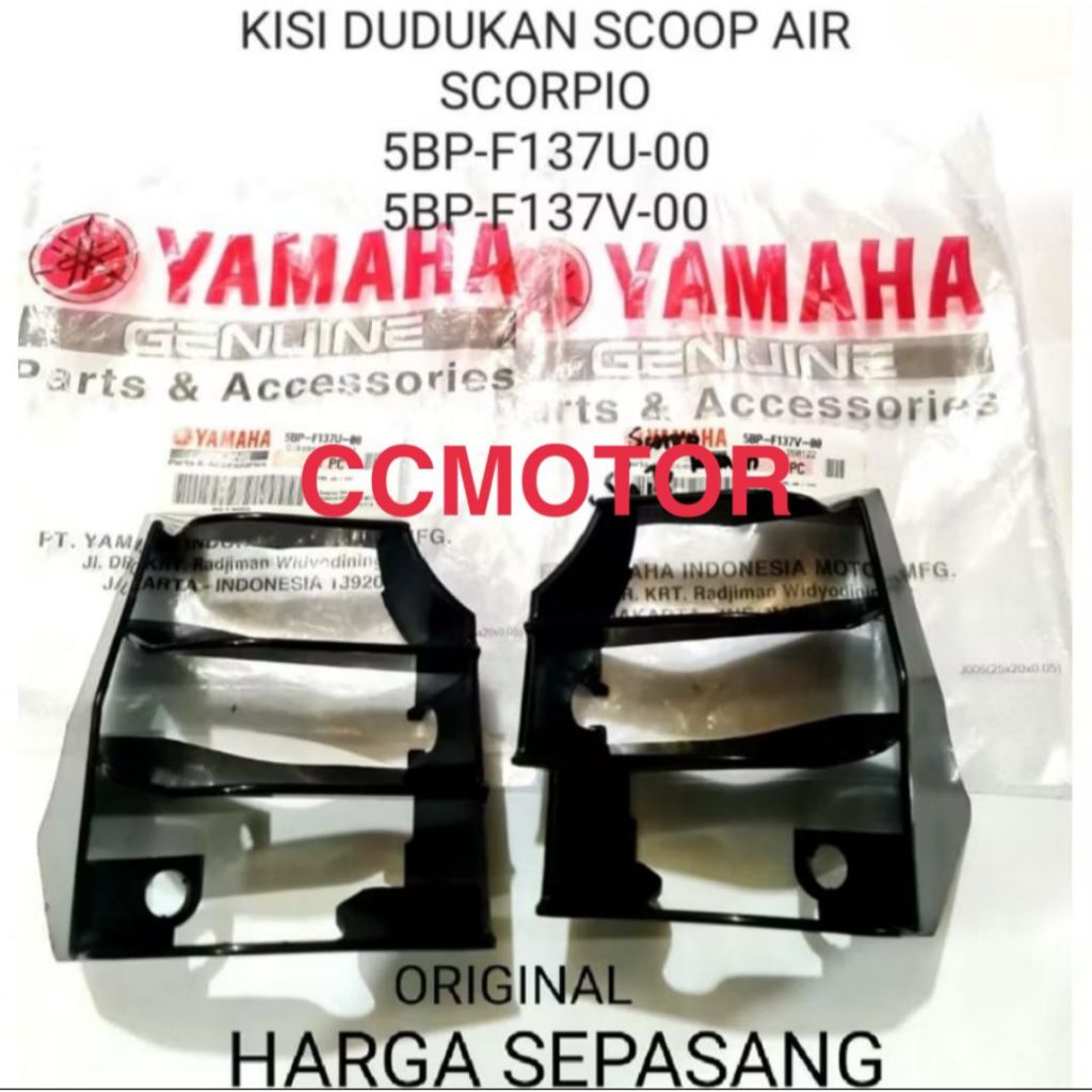 KISI DUDUKAN SCOOP AIR SCORPIO Z ORIGINAL