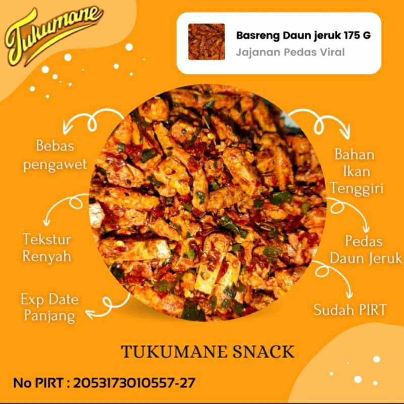 

basreng stik pedas daun jeruk/basreng pedas