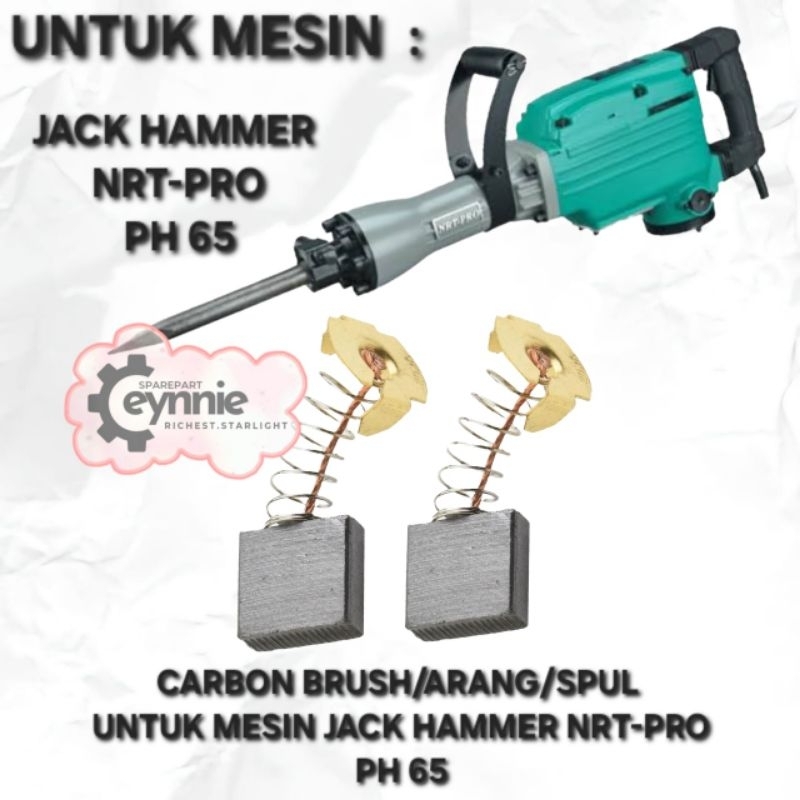 CARBON BRUSH UNTUK MESIN JACK HAMMER NRT PRO PH 65 SPUL ARANG JACK HAMMER NRT PRO PH65