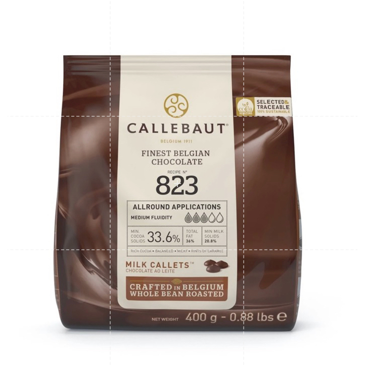 

Callebaut 400 gr 70-30-38/ 811 / 823 Original Pack Extra Dark / Milk Chocolate Callets for Baking. Kirim REGULER=LELEH