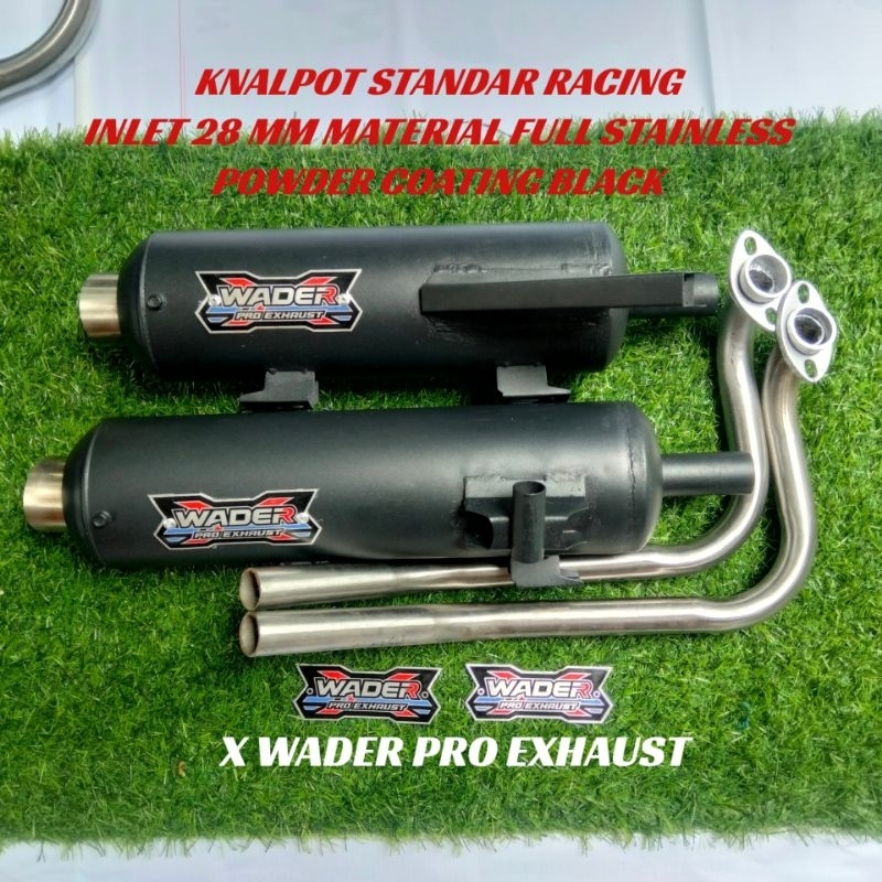 KNALPOT STANDAR RACING NGEBAS ADEM VARIO 125-160 NEW