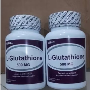 GNC L-Glutathione 500 MG Antioksidator memutihkan badan cepat alami