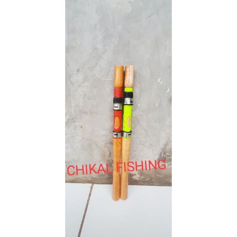 GAGANG JORAN KAYU CUSTOM 38CM +REEL SEAT WARNA UK 18