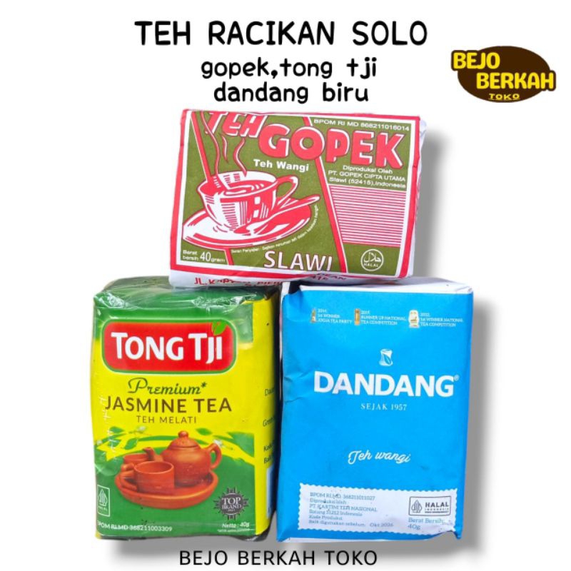 

teh racikan solo gopek,dandang biru,poci kuning