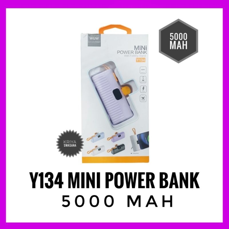 WUW Y134 POWER BANK MINI 5000 MAH TYPE C
