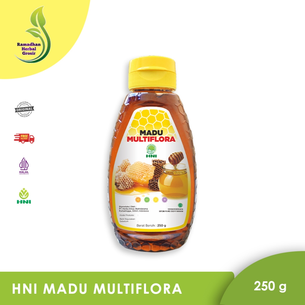 

Madu Multiflora HNI 250g Original Madu Murni Alami