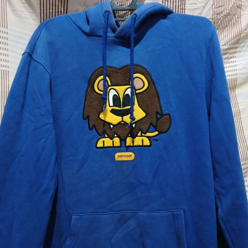 preloved hoodie pancoat lion blue ori