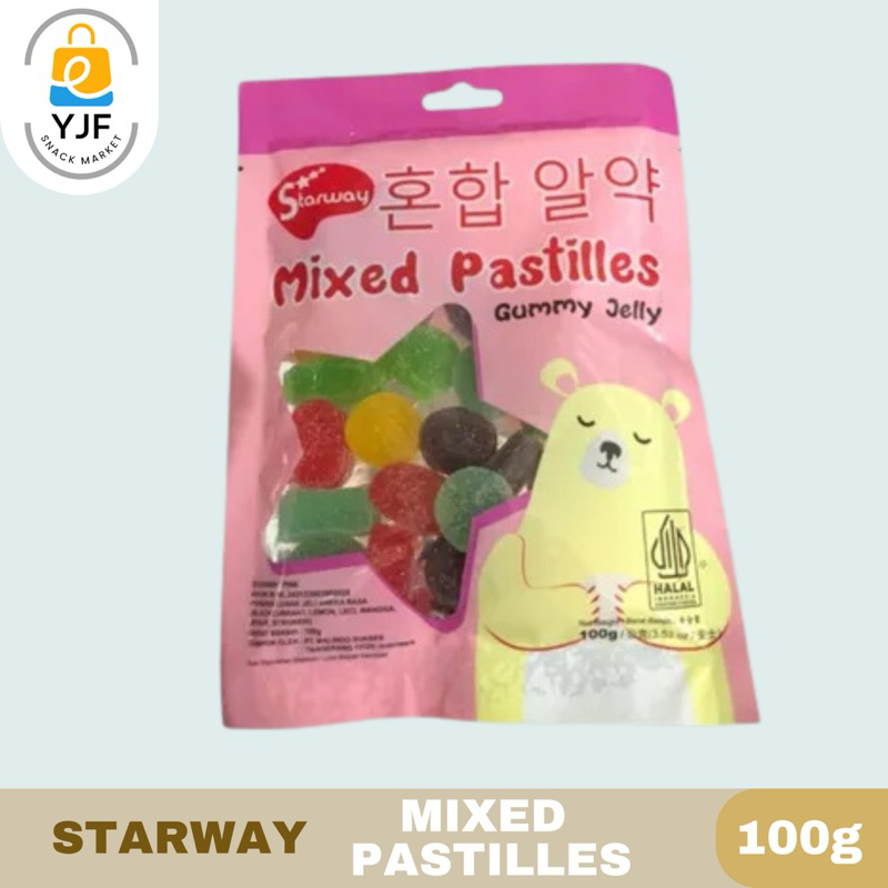 

Starway Waisun Mixed Pastiles Jelly / Permen Jeli / Yupi / Permen Malaysia - 100g