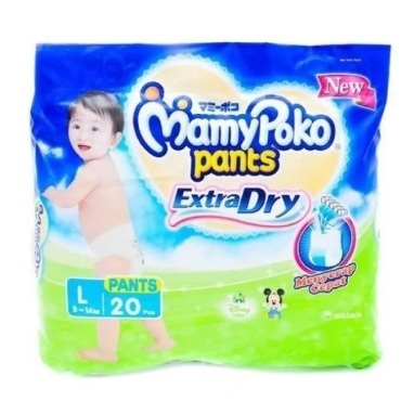 Mamypoko extra dry pants popok celana L20 L 20