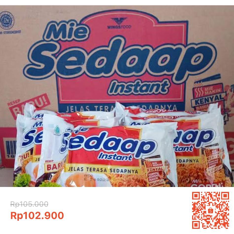 

MIE SEDAP YSGORENG/KUAH PAKET 2 KARTON/DUS ISI 80 pcs