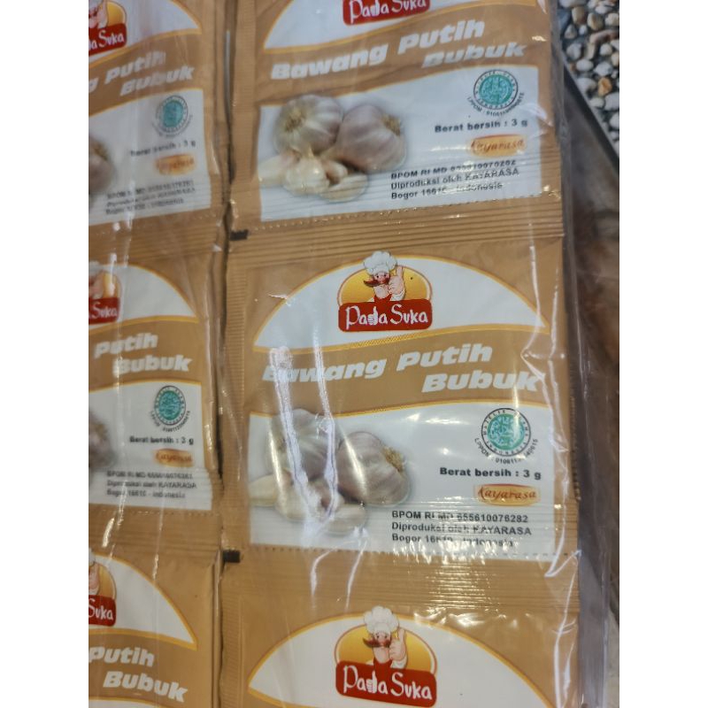 

Bawang Putih Bubuk Premum PADA SUKA Kemasan Sachet Ekonomis