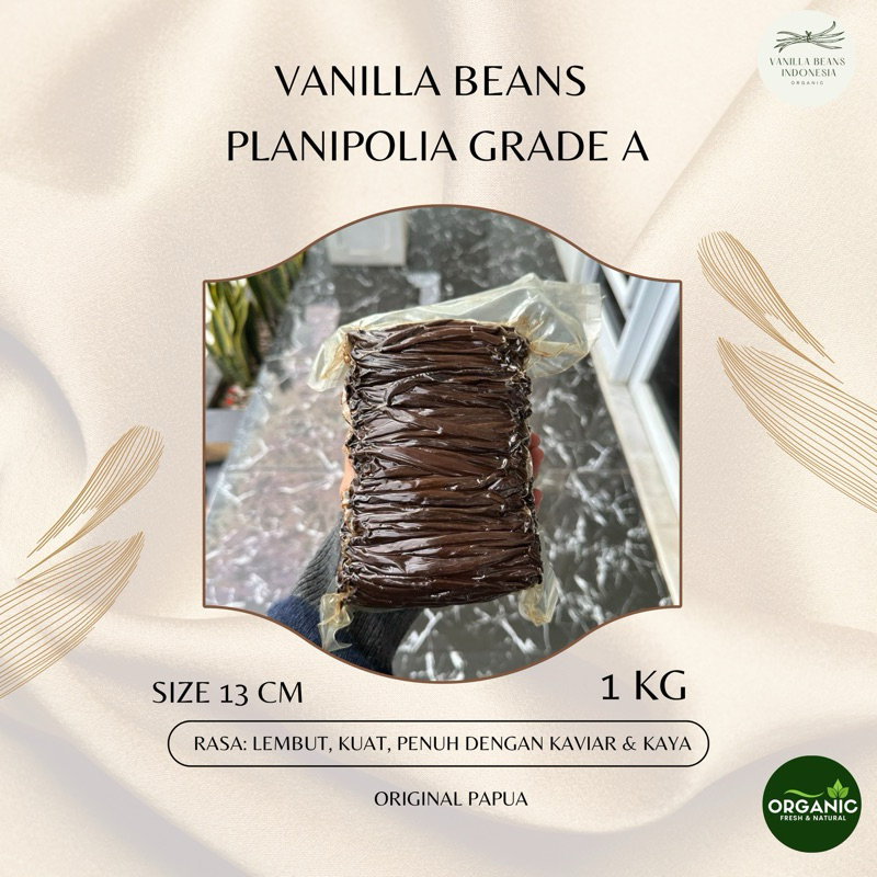 

VANILLA BEANS KUALITAS BAGUS 1kg (biji vanilla) or Vanilla PLANIPOLIA GRADE A murah