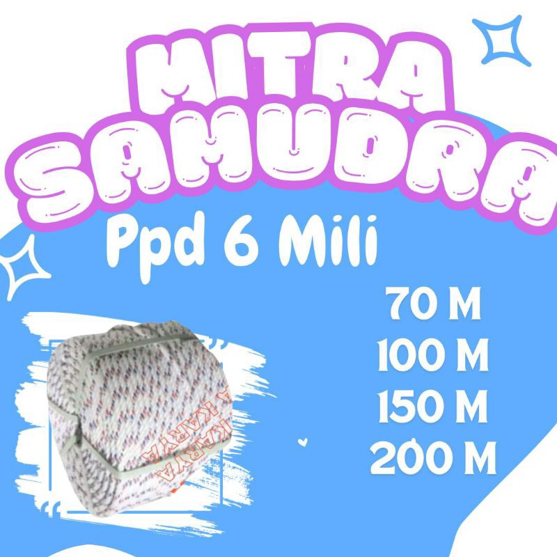

TALI TAMBANG PLASTIK 6 MILI 1 ROLL 220 METER / TALI TAMBANG 6 MILI 1 ROLL / TAMBANG 6 MILI 1 ROLL