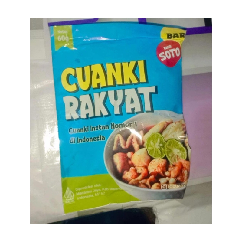 

CUANKI INSTAN /CUANKI RAKYAT/CUANKI RASA