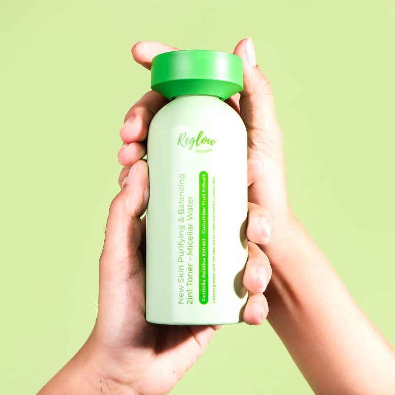 reglow skincare dr shindy putri toner n micellar water 2in1 pembersih wajah dari debu basmi jerawat 