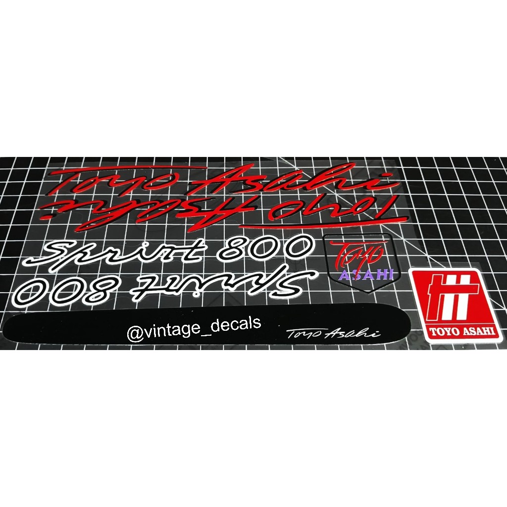 decals replacement Toyo Asahi Sprint 800