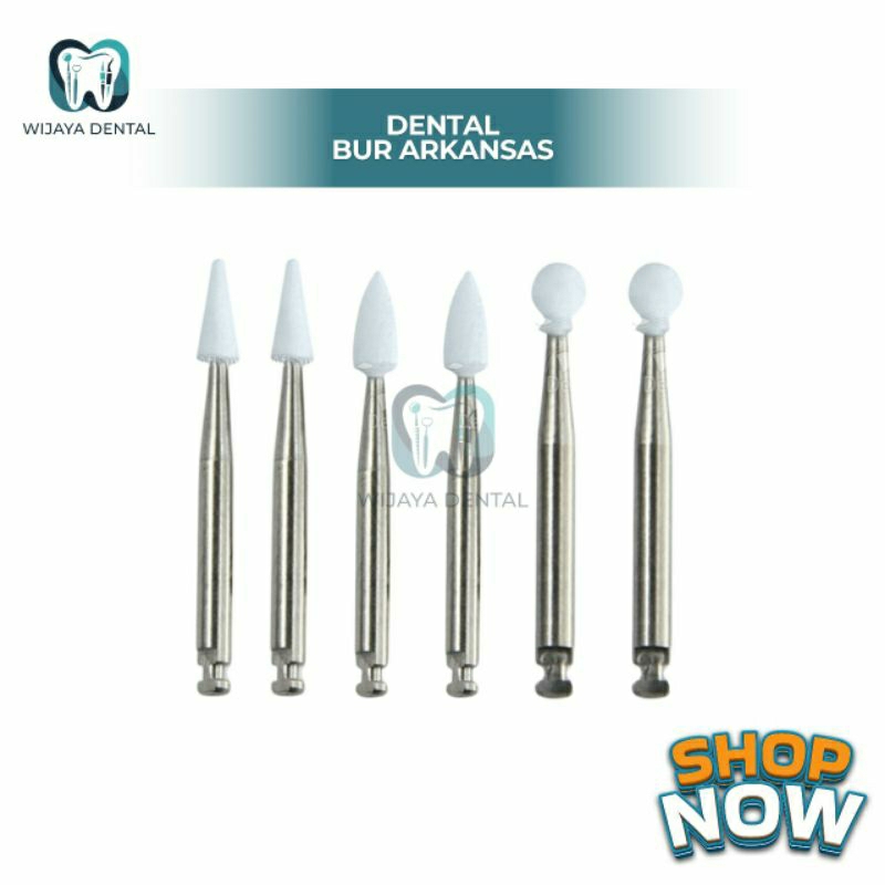 DENTAL BUR ARKANSAS ARCANSAS STONE LOW SPEED / BUR POLES GIC / DENTAL STONE PUTIH / DENTAL BUR POLES