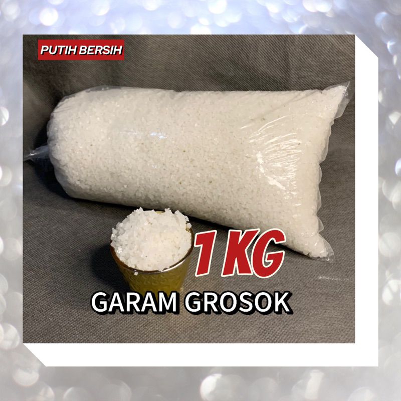 

GARAM GROSOK / UYAH GRASAK PUTIH BERSIH 1 KG REMBANG