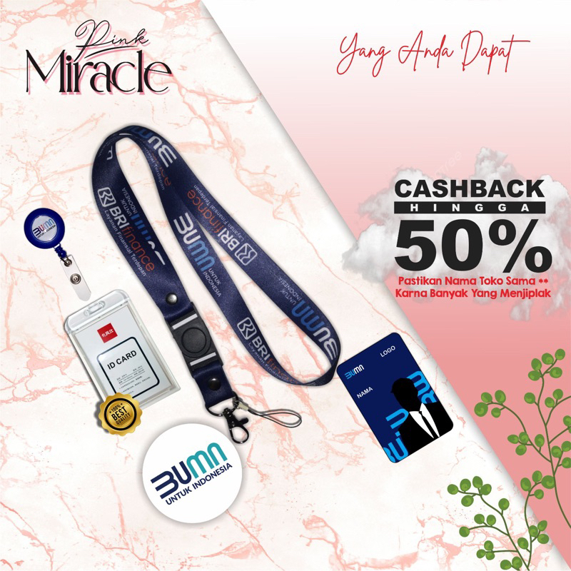 

Tali Lanyard BRI FINANCE biru / Tali idcard BRI FINANCE biru [Ready stock] Termurah