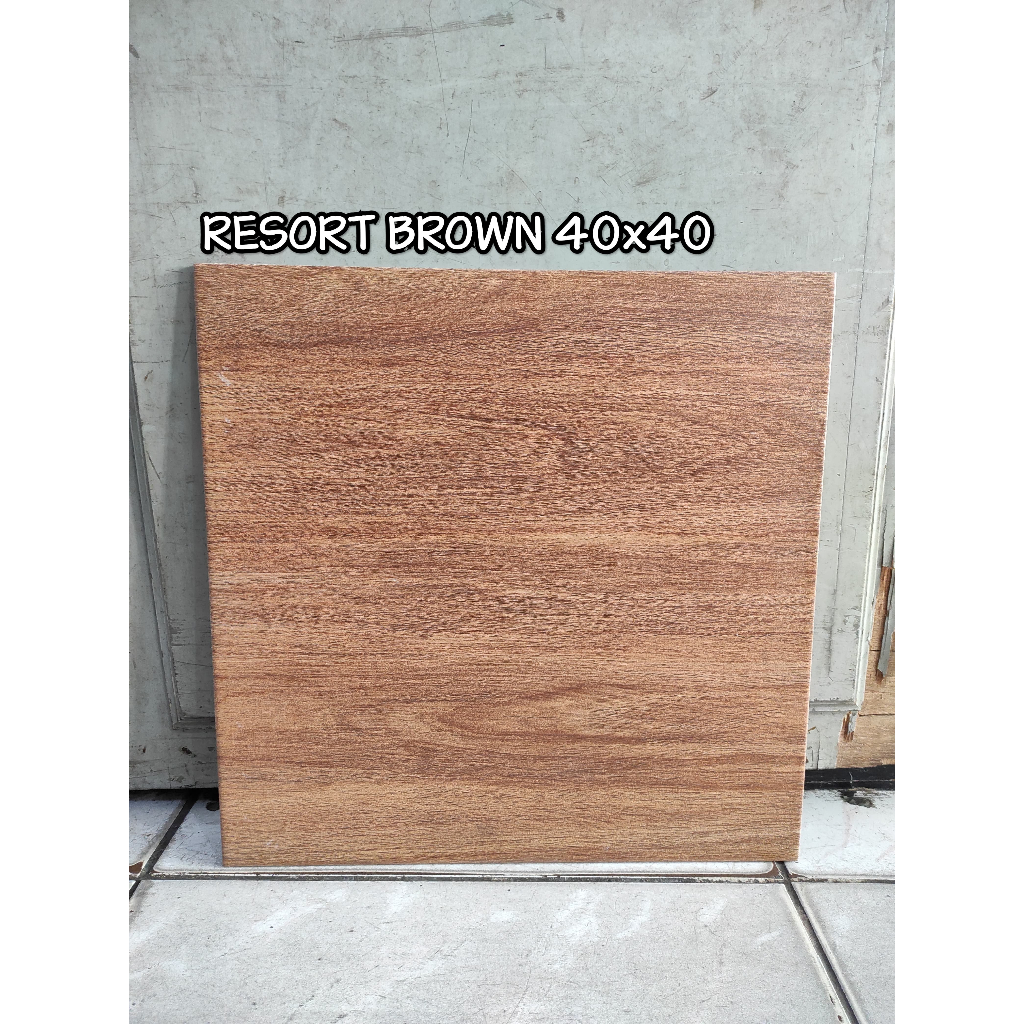 Keramik Mulia Resort Brown 40x40 - Kesat Medan
