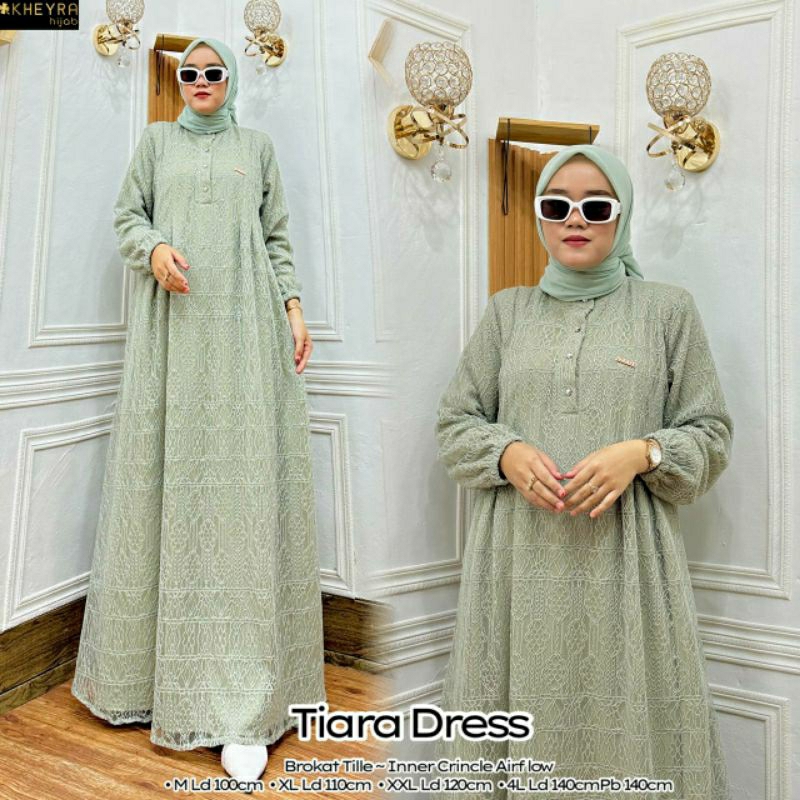 Hijau Sage green Dress muslim Gamis By Alila