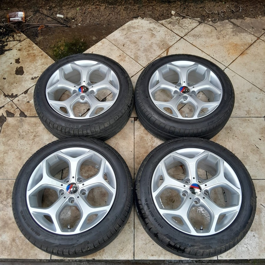 Pelek racing hsr ring 17 untuk bmw e46 e60 paket ban 225 50 r17