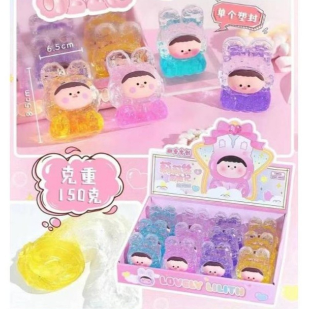 Promo Mainan Edukasi Slime Lilith Crystal Mud / Slime Lilith Rabbit / Water Slime Lilith