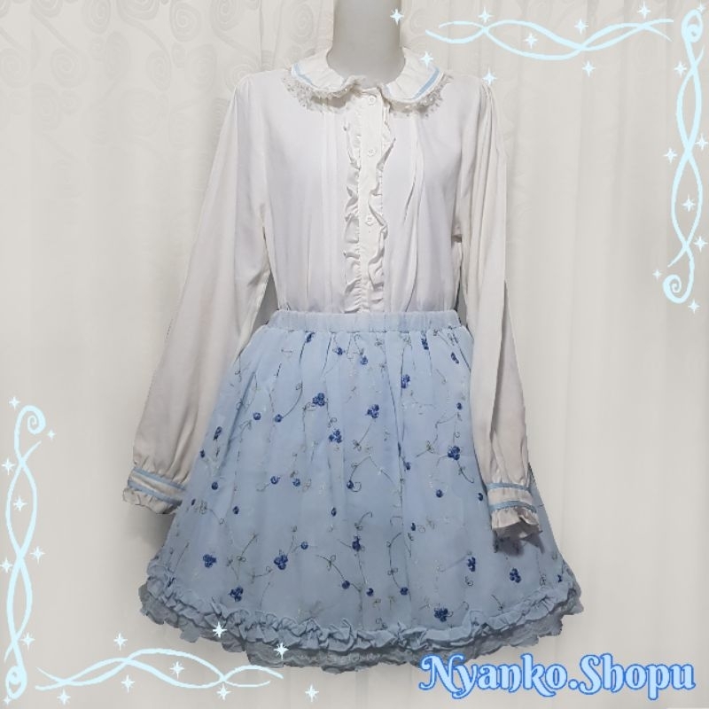 Axes Femme Kawaii Blueberry Skirt Set