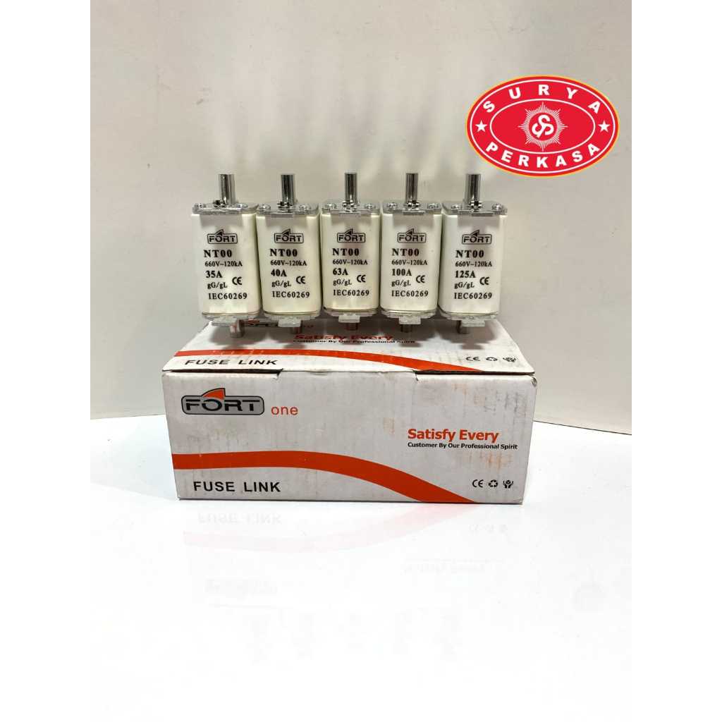 Surya Perkasa NH FUSE LINK NH-00 35A 40A 63A 100A 125A FORT