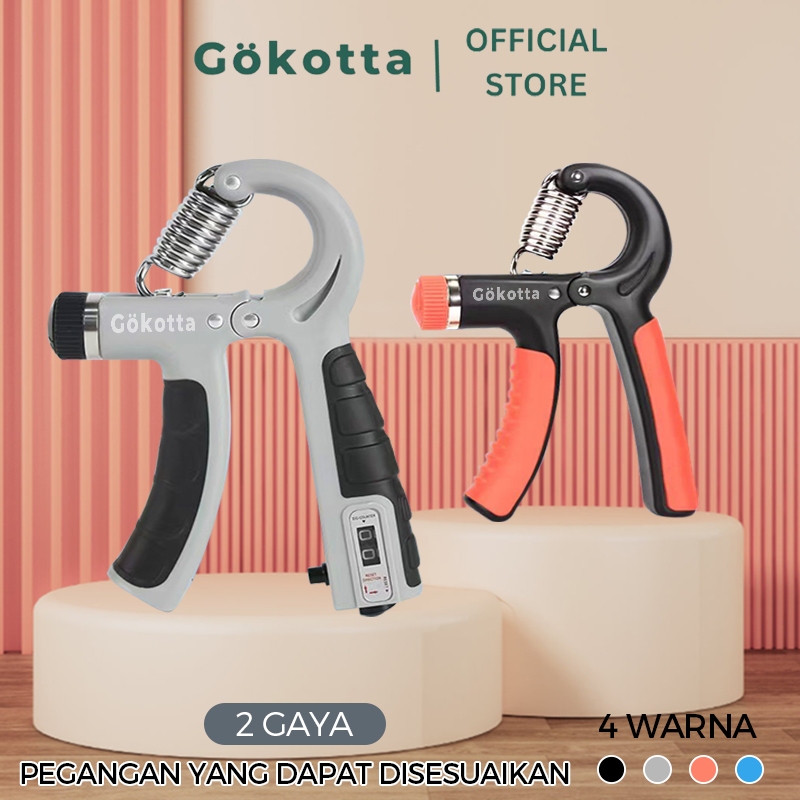 GOKOTTA Handgrip Hand Grip 5-60 Kg Alat Bantu Fitness Lengan Portable/ Olahraga Lengan