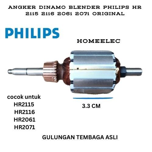 Philips Angker Dinamo Blender / ANGKER DINAMO BLENDER PHILIPS HR 2115 2116 2061 2071 ORIGINAL