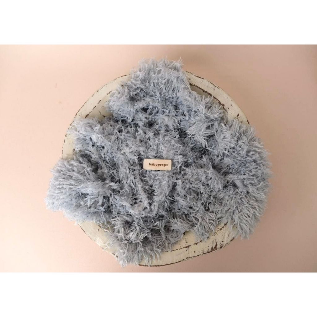 Alas bulu props foto bayi dan produk