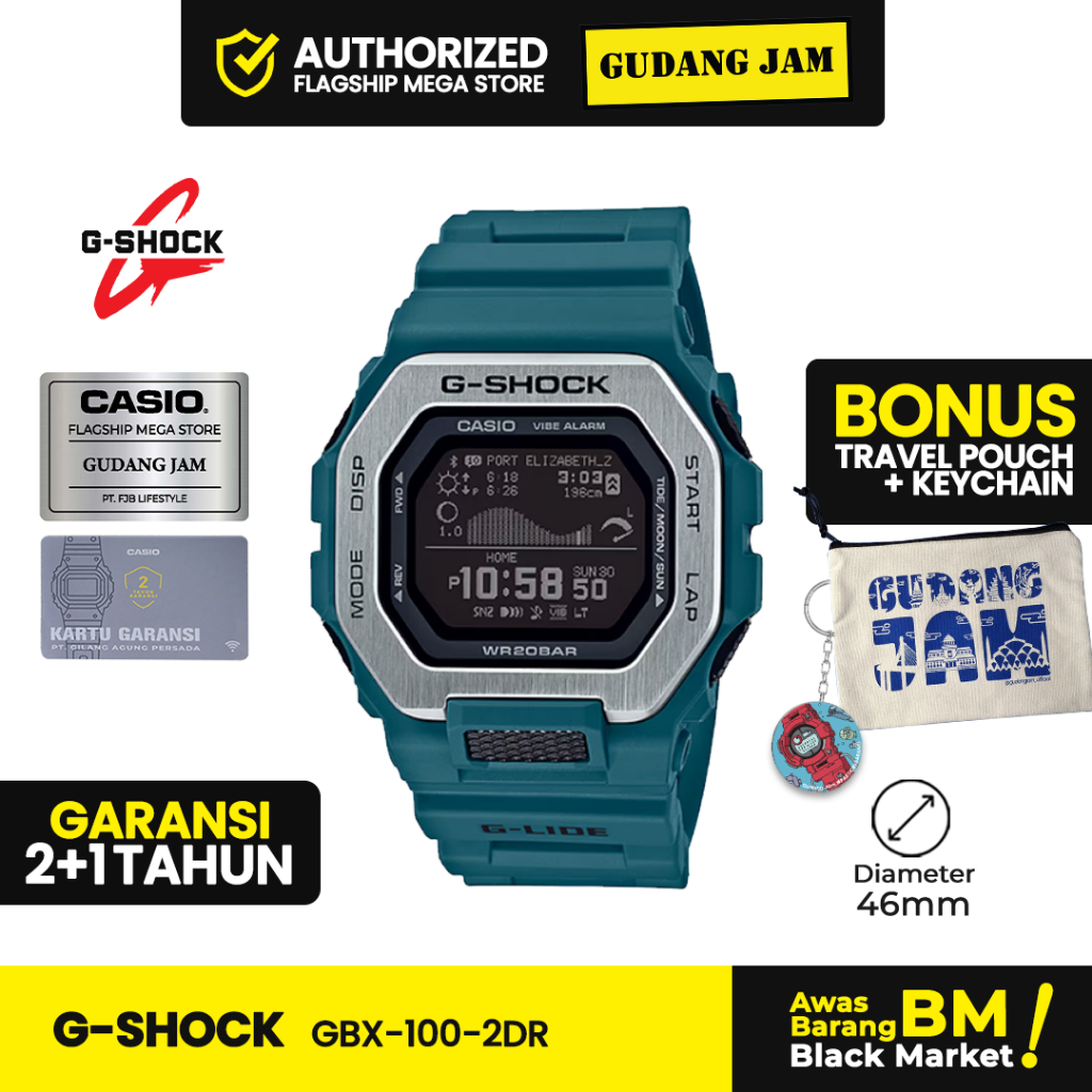 Jam Tangan G-Shock GBX-100-2DR GBX-100-2D GBX-100 GBX100 GBX 100