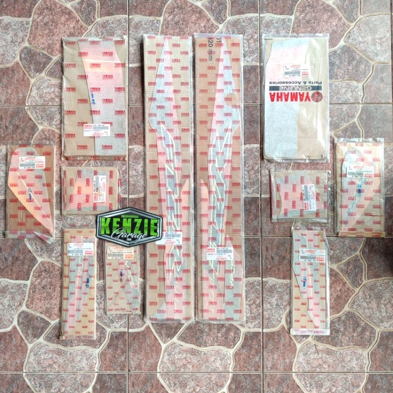 Stiker Striping Sticker Graphic F1ZR FIZR Hitam Orange 2003 Original YGP