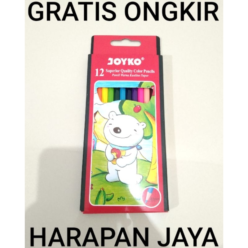

JOYKO CP-12PB Pensil Warna Panjang 12 Warna Per Papan