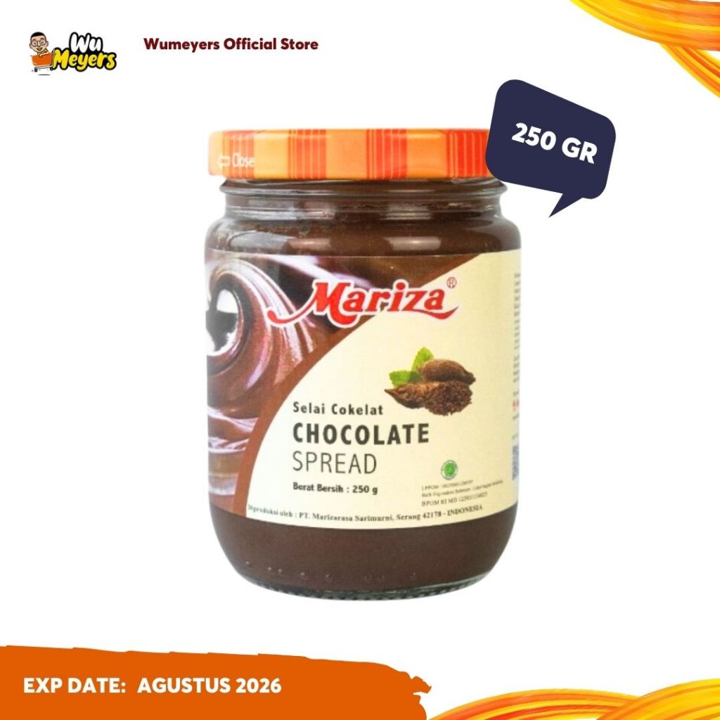 

Mariza Chocolate Jam - Selai Oles Coklat 250gr