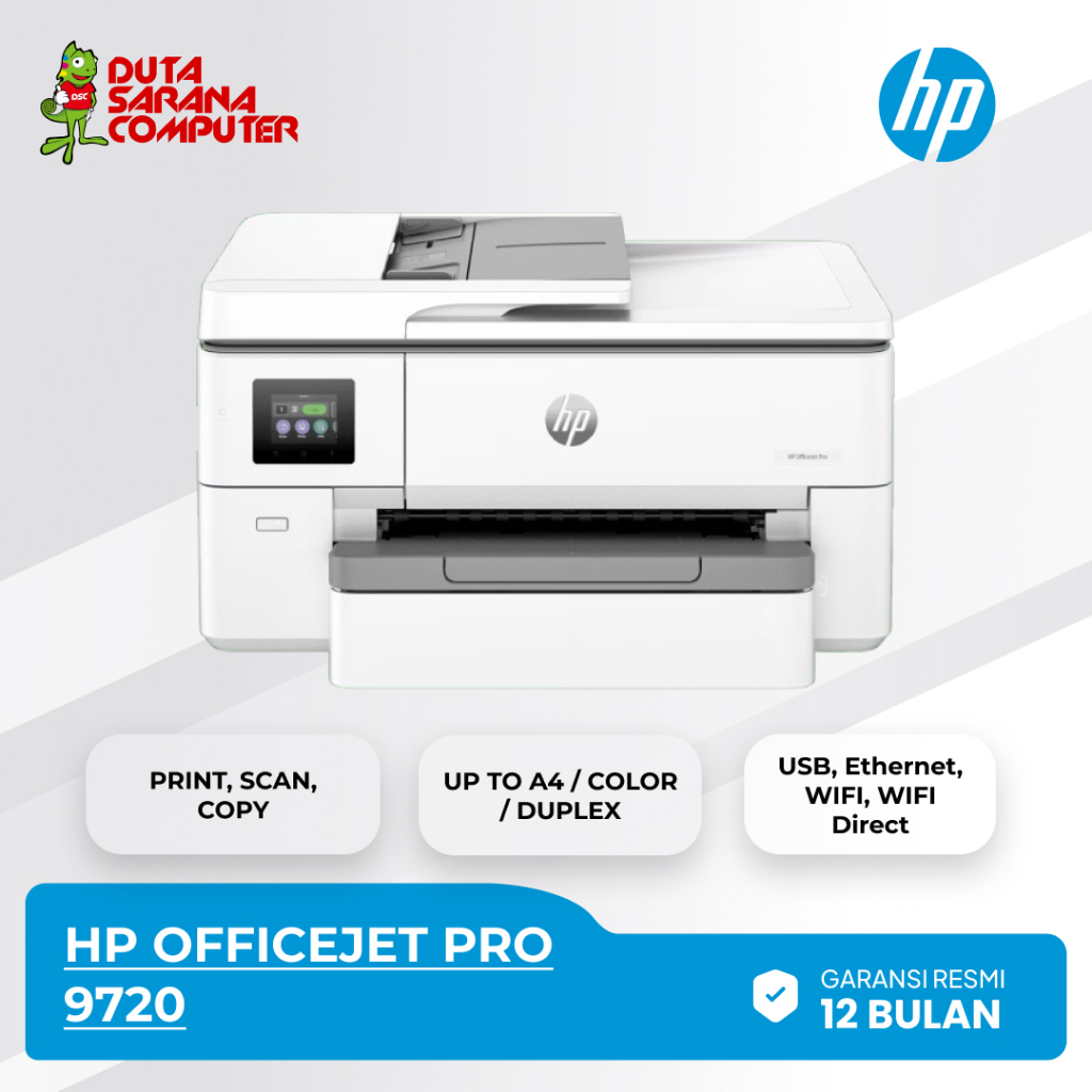 HP Officejet Pro 9720 Printer A3 Print Scan Copy ADF Wireless All in One