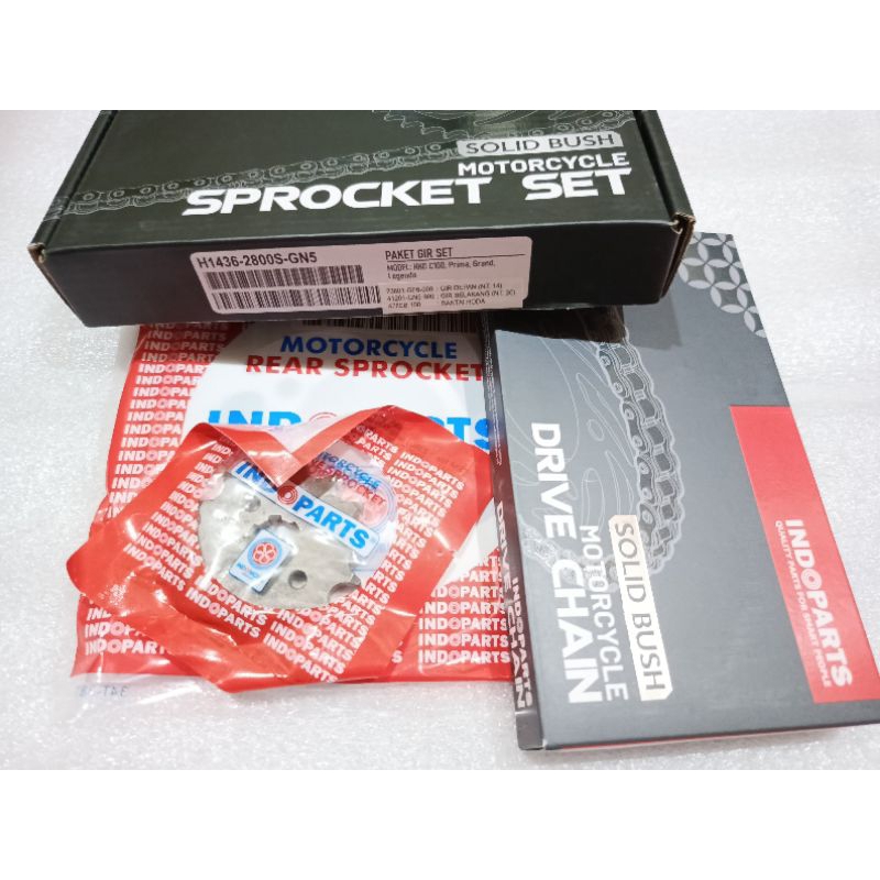 gear set gir paket gear kit honda grand prima legenda c100 indopart