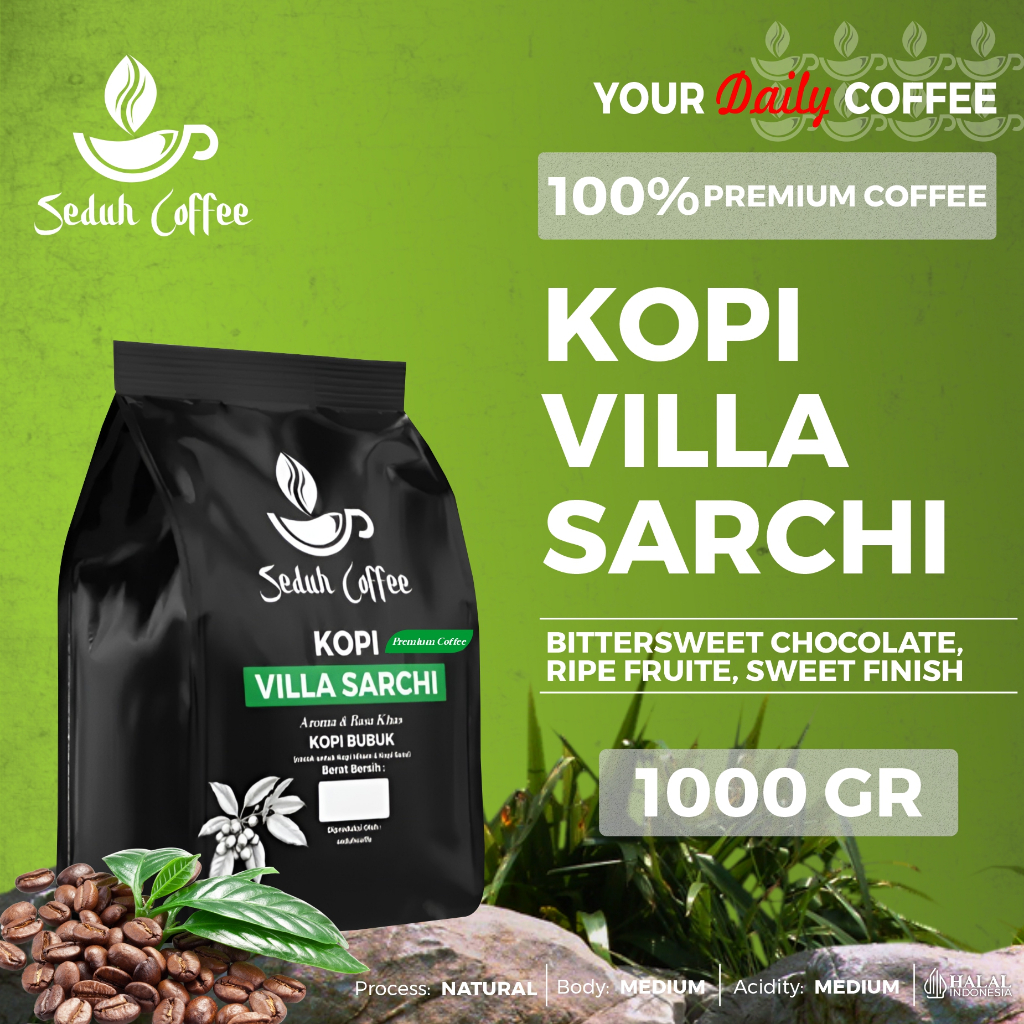 

SEDUH- Bubuk Kopi Villa Sarchi Kola & Rasa Khas 1000gr